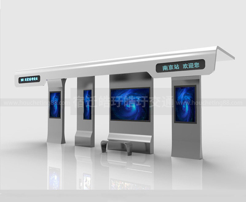 公交候車(chē)亭生產(chǎn)廠家應(yīng)注重候車(chē)亭材質(zhì)和制作工藝配圖二